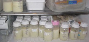 leche materna en el frigorífico