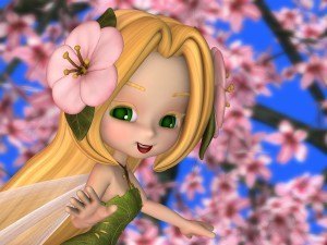 Fairy in the Cherry Blossoms